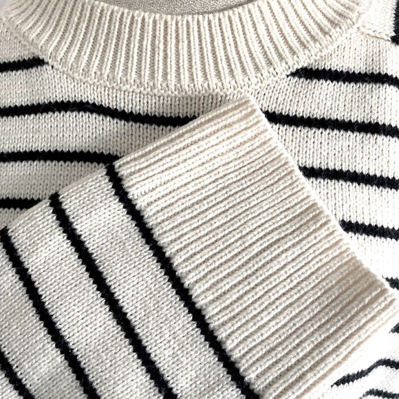 ZARA Women’s Size L Striped Knit Sweater